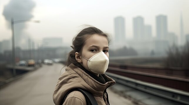 Social issues. Impact of air pollution on human health, such as respiratory problems. Generative ai.