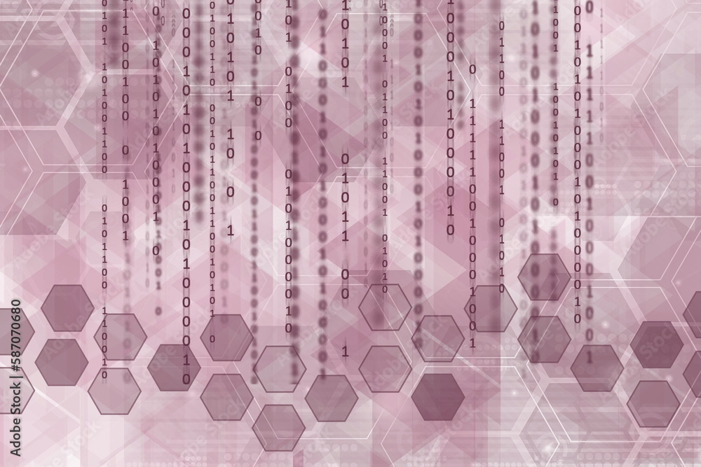 Aufkleber mauve abstract geometric shapes background. modern simple hexagon geometric pattern creative design.