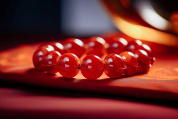 Red agate string