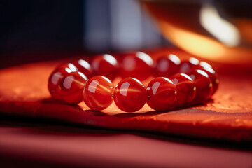 Red agate string