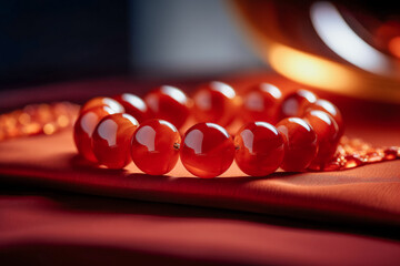 Red agate string