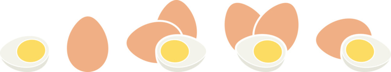 Chicken eggs logo. Isolated chicken eggs on white background