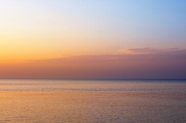 Naklejka na ściany i meble sea horizon in the early morning, background