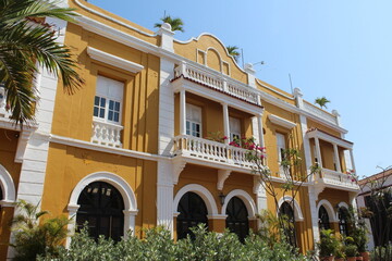 Naklejka premium Cartagena old city Colombia