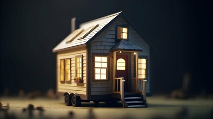 Redefining Home: Explore the Innovative Concept of Tiny House Living made with Generative AI