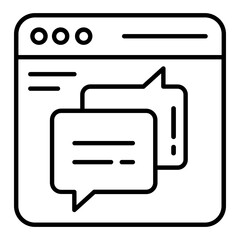 Marketing Chat Outline Icon