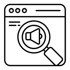 Marketing Search Outline Icon
