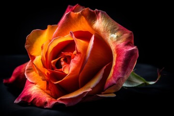 Rose on a dark background