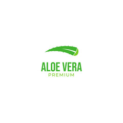 Vector aloe vera logo design concept illustration idea