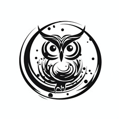 spirit animal owl tattoo - by generative ai