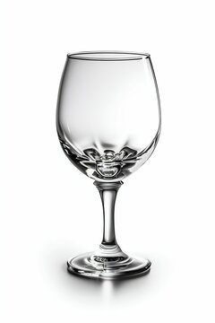 Empty wine glass. Generative AI
