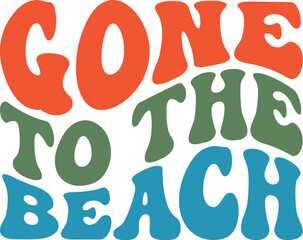 Gone To The Beach Summer Retro SVG