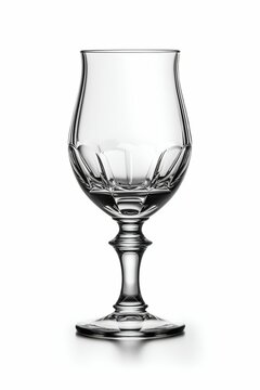 Empty wine glass. Generative AI