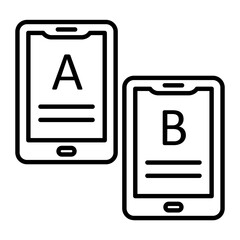 Ab Testing Outline Icon