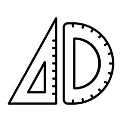 Ruler Outline Icon