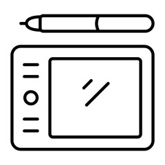 Design Tablet Outline Icon