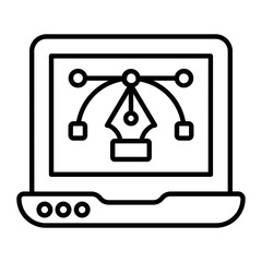 Web Design Outline Icon