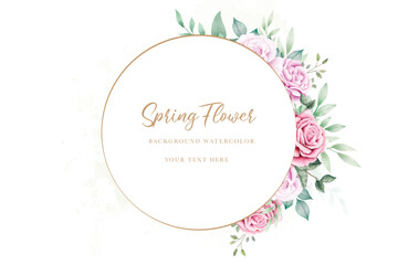  hand drawn  floral wreath and background design