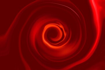 abstract design red spiral on black background illustration 