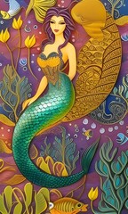 mermaid in the water