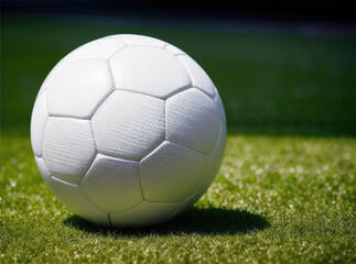 soccer ball / football on a grass background