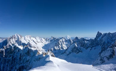 Printed kitchen splashbacks Mont Blanc The landscape of the Alps