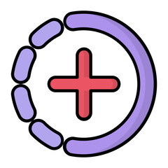 Story Post Line Color Icon