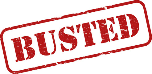 Busted grunge rubber stamp