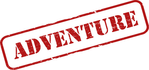 Adventure grunge rubber stamp