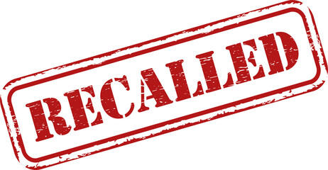 Recalled grunge rubber stamp