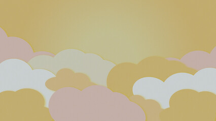 Clouds Wolken Yellow Sky 4K