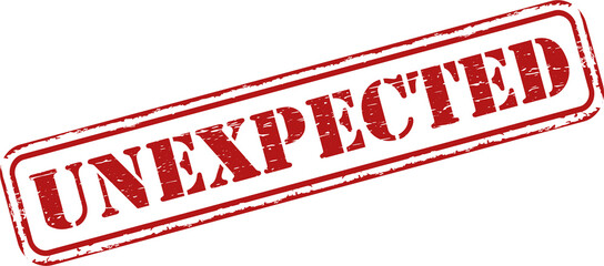 Unexpected grunge rubber stamp