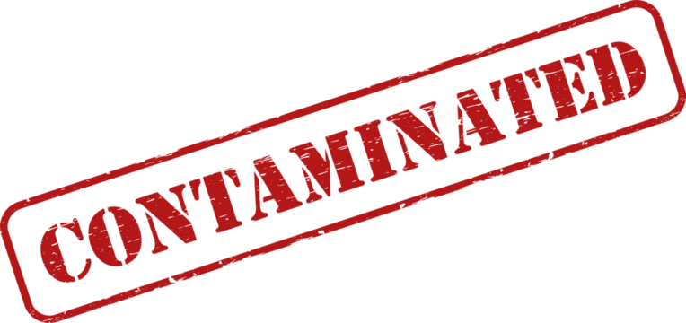 contaminated grunge rubber stamp