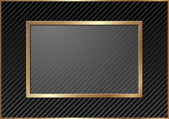 black background with golden frame
