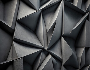 Like as 3d, hexagonal geometric carbon abstract picture of a gray surface with a textured pattern. Generative AI illustration.