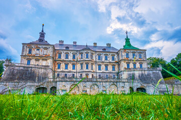The grassland at Pidhirtsi Castle, Ukraine