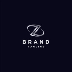 Minimalist Initial Letter Z Logo Design. Dynamic Lines Initial Letter Z Logo Design.