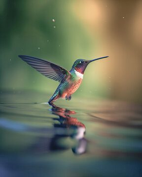 hummingbird on a flower