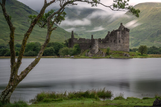 Kilchurn castle in loch awe, in argyll and bute, scotland