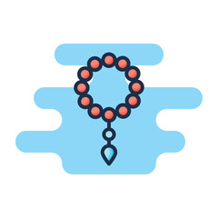Tasbih icon. Suitable for Web Page, Mobile App, UI, UX and GUI design.