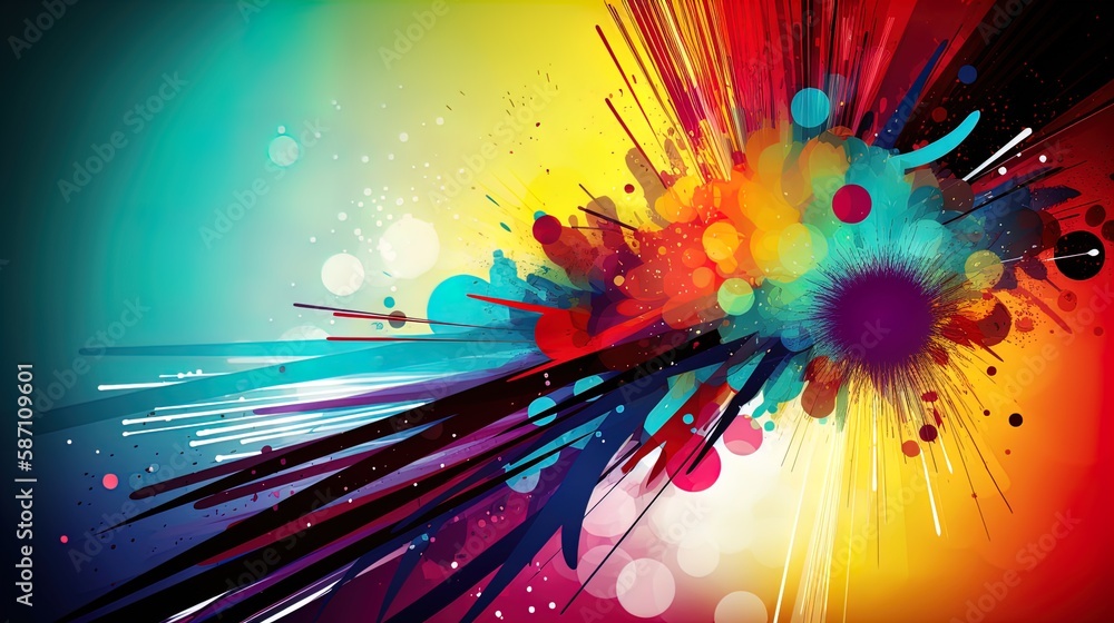 Poster Modern Abstract Background with Ample Copyspace in 8K created with generative ai technology