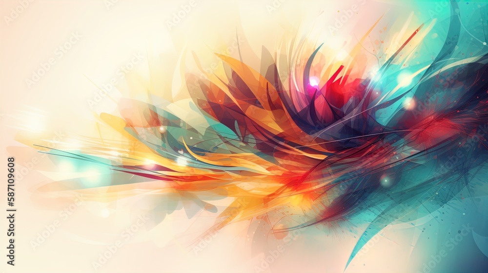 Poster modern abstract background with ample copyspace in 8k created with generative ai technology