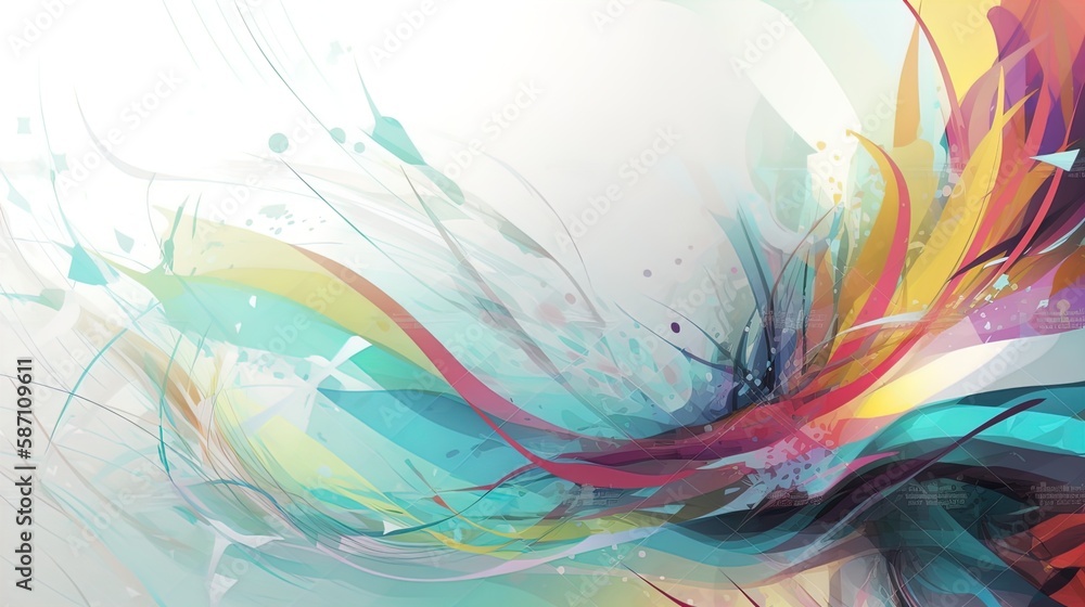 Poster modern abstract background with ample copyspace in 8k created with generative ai technology