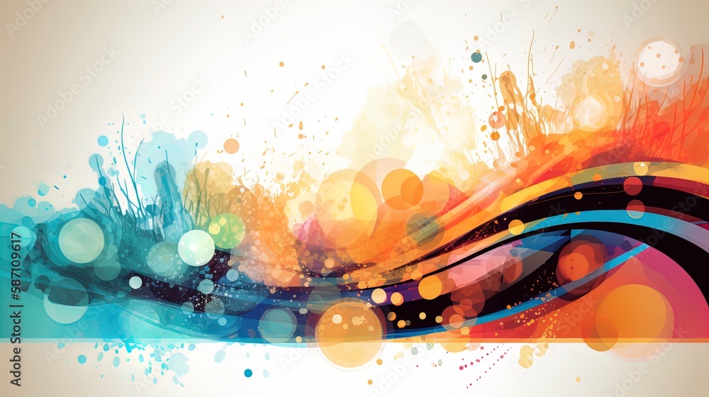Poster modern abstract background with ample copyspace in 8k created with generative ai technology