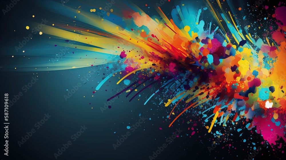 Poster modern abstract background with ample copyspace in 8k created with generative ai technology