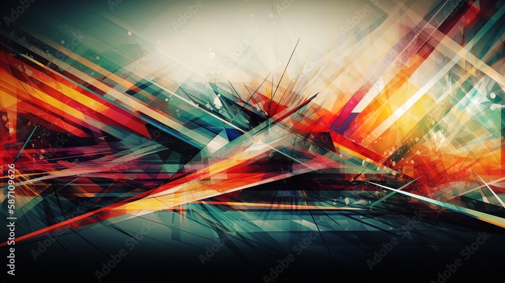 Poster modern abstract background with ample copyspace in 8k created with generative ai technology