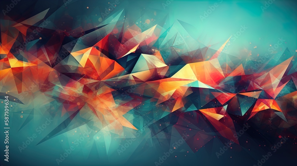 Poster modern abstract background with ample copyspace in 8k created with generative ai technology
