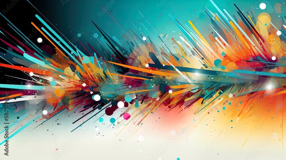 Poster modern abstract background with ample copyspace in 8k created with generative ai technology