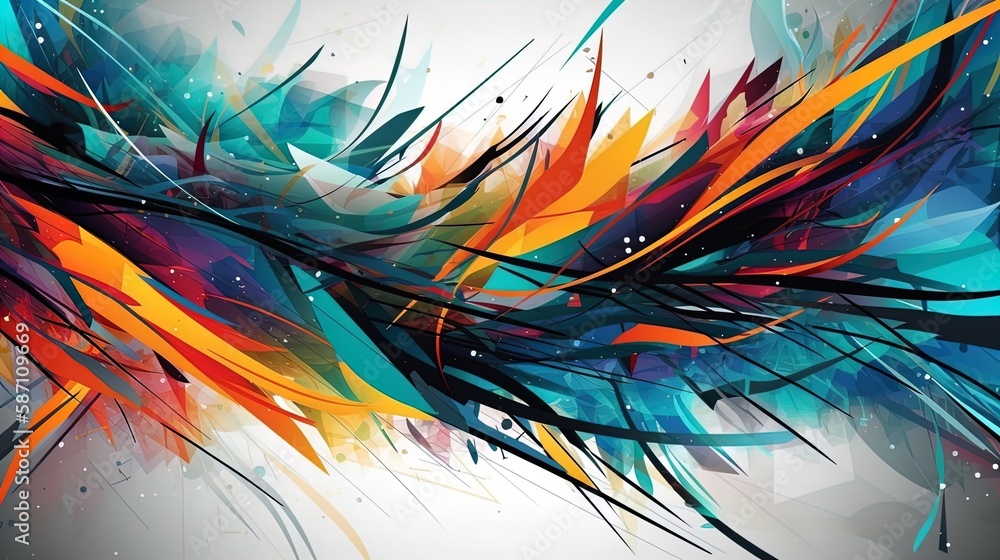 Poster modern abstract background with ample copyspace in 8k created with generative ai technology