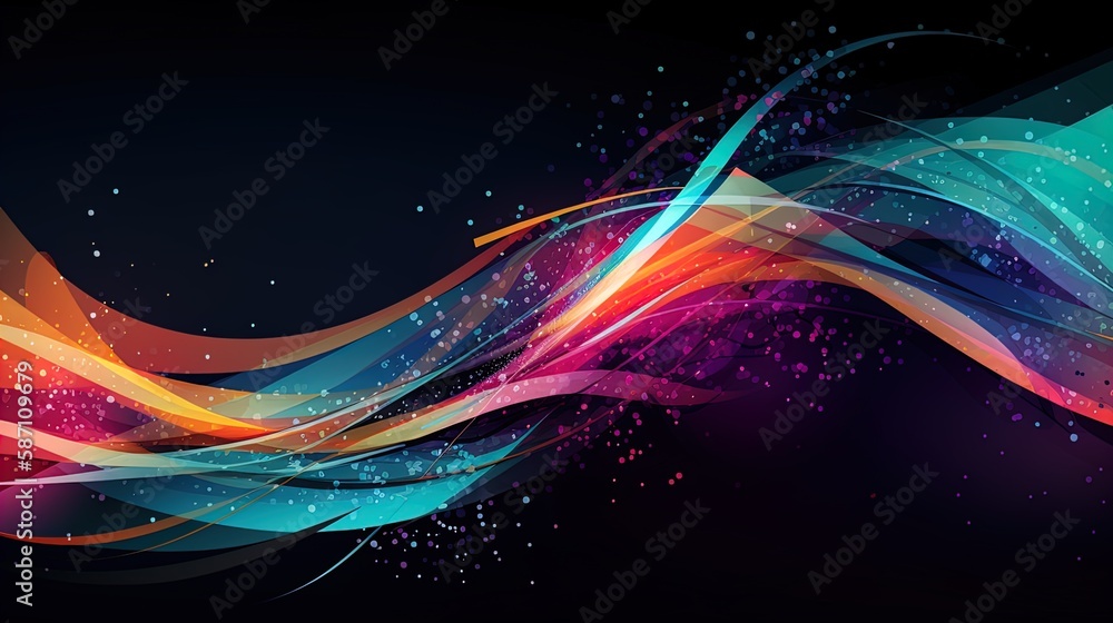 Poster modern abstract background with ample copyspace in 8k created with generative ai technology